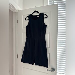 True Black GAP Fit and Flare Dress with Pockets Formal